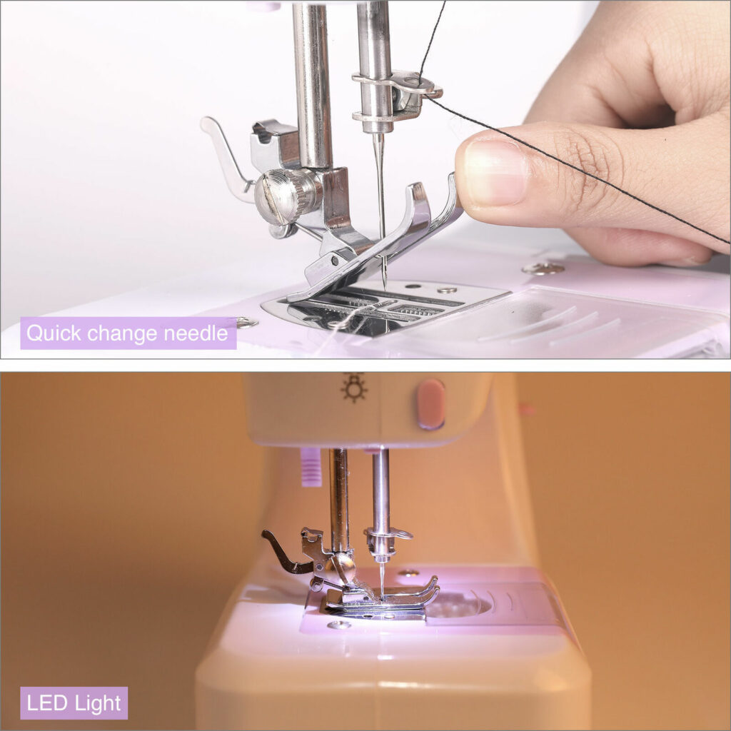 MikaSew Mini Sewing Machine with a 12-Stitch Feature - Vysta Home