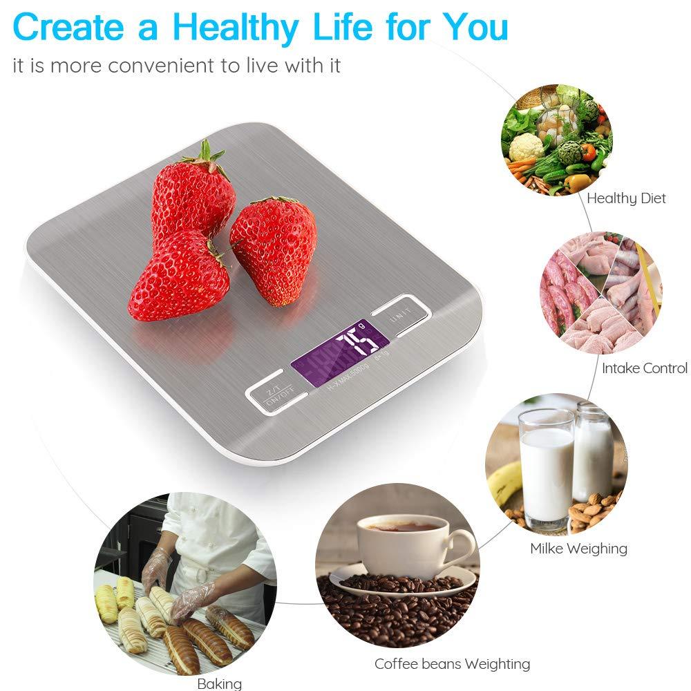 Easy@Home Digital Kitchen Scale Food Scale with High Precision to 0.04