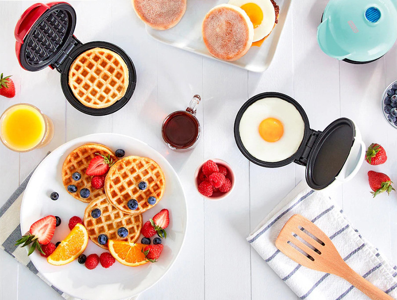 FluffBites Compact Belgian Waffle Maker for Quick Easy Waffle Recipes -  Vysta Home