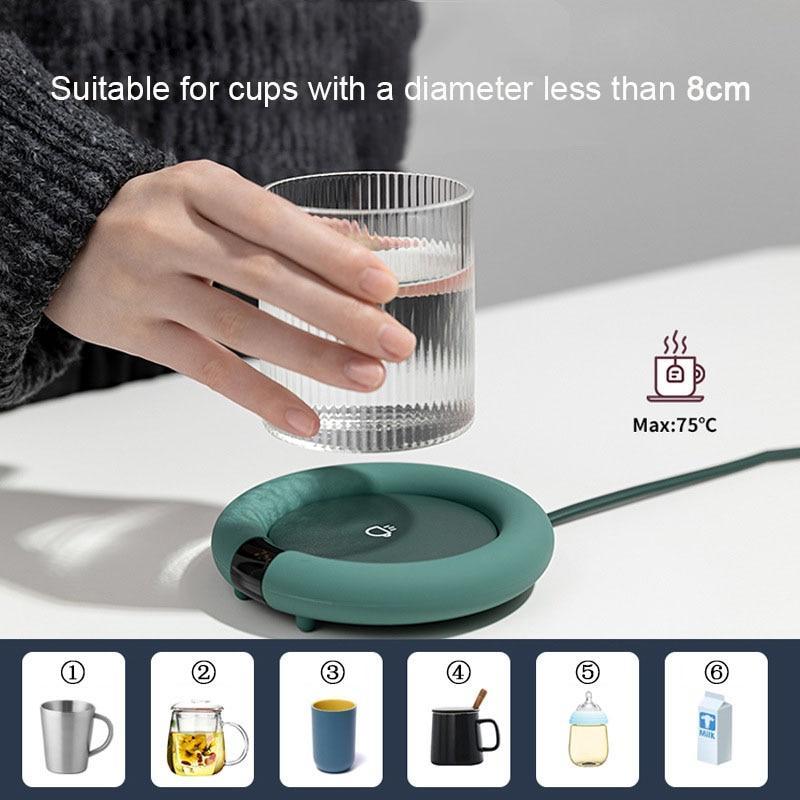 Keep Your Coffee Warm With The Smart Press Heating Cup Coaster