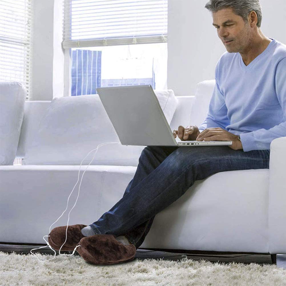 Heated foot clearance warmer slippers