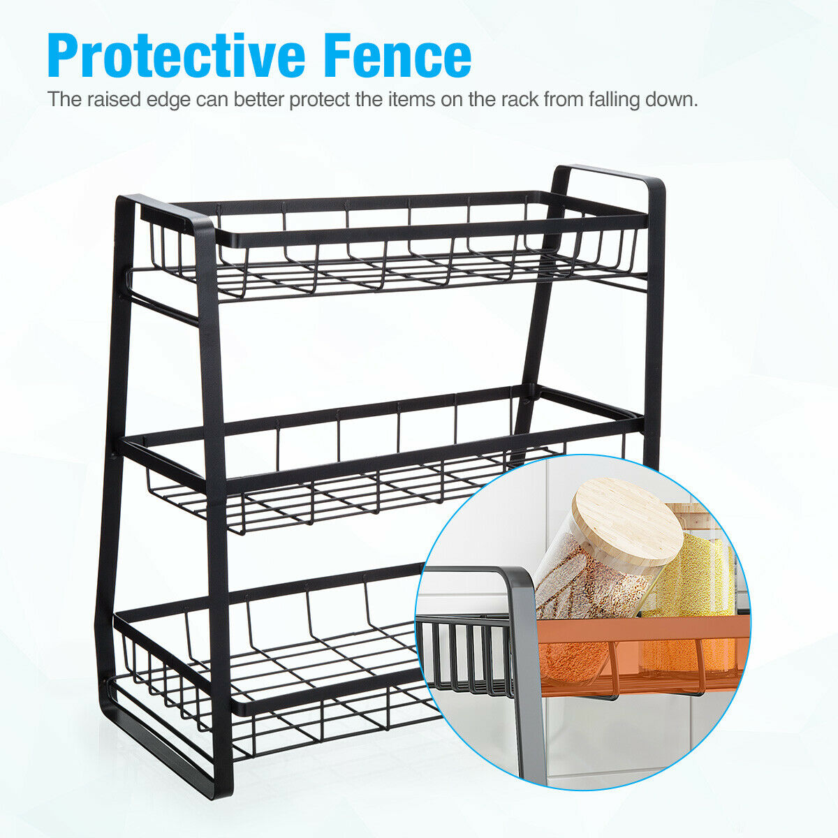 3-Shelf Wire Spice Rack