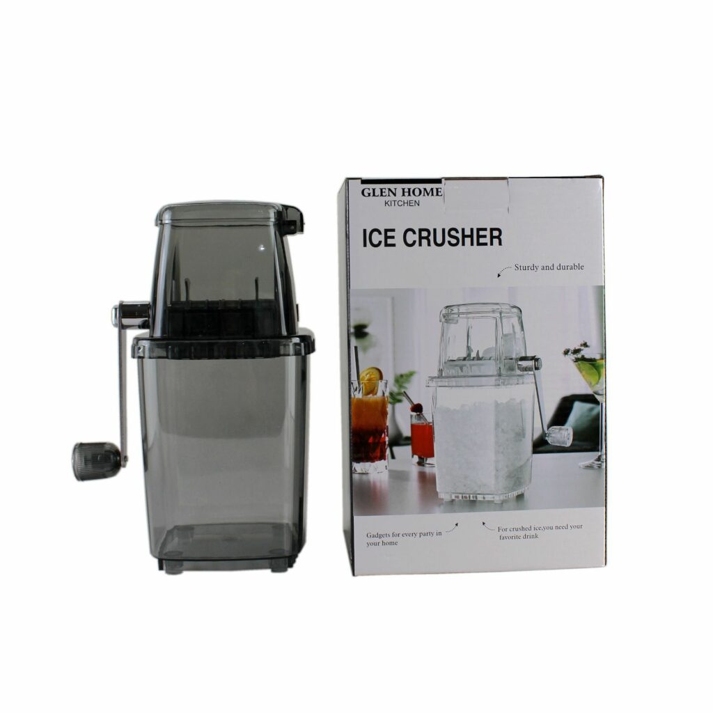 PoppinCool Classic Ice Crusher and DIY Hand-Crank Ice Shaver Breaker and  Portable Snow Cone Machine - Vysta Home