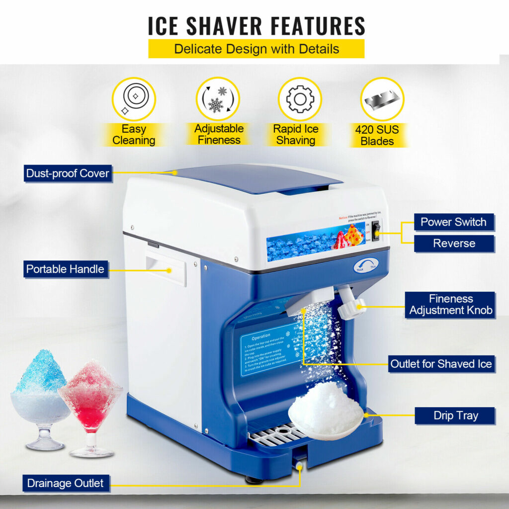 2024 Manual Shaved Ice And Snow Cone Machine Portable Hand-cranked  Household Ice Crusher Small Manual Fruit Smoothie Machine Ice Crusher