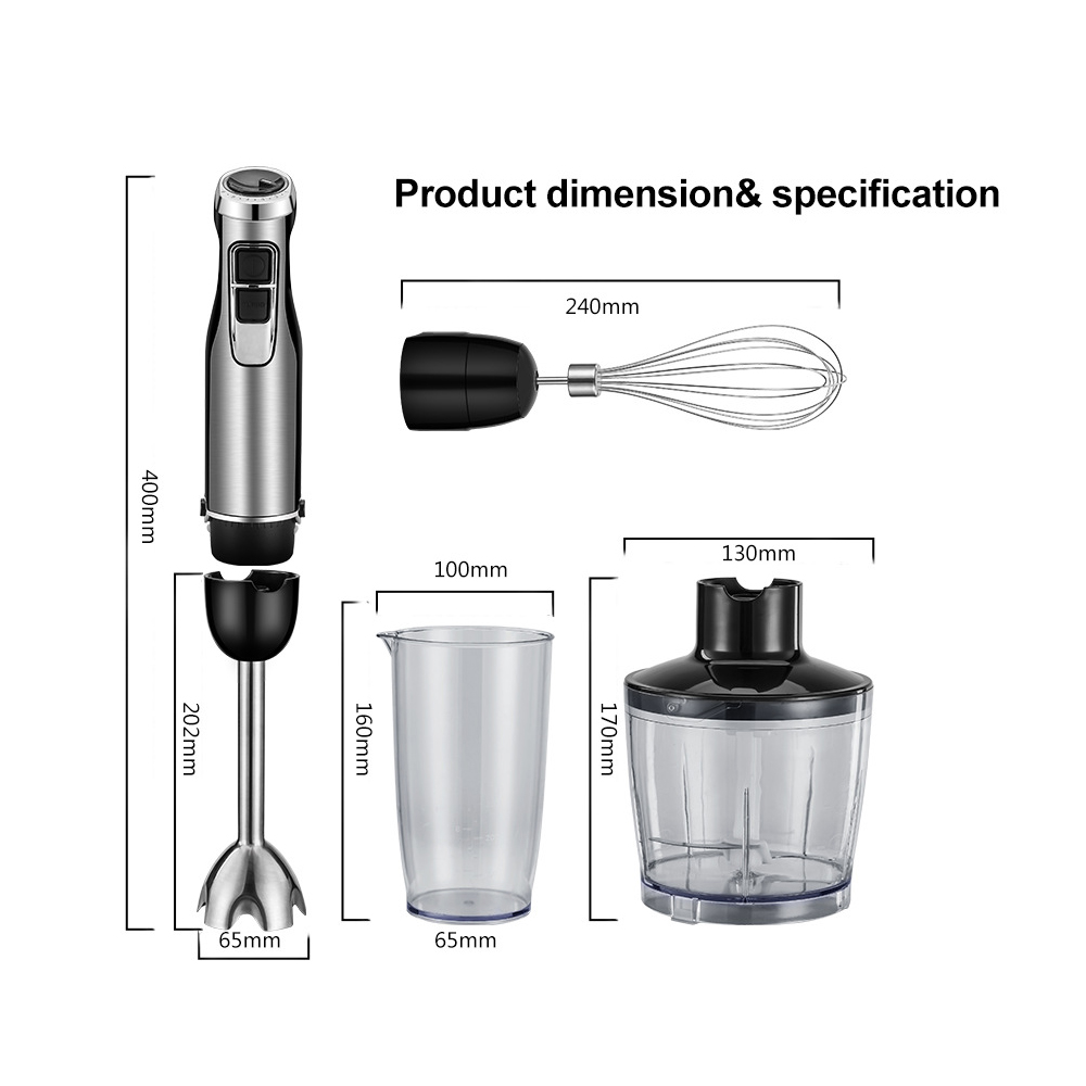 Buy 600W Electric Multifunctional Handheld 3 in1 Blender Chopper Cup Fruit  Vegetable Hand Mixer for Food Processor by Just Green Tech on Dot & Bo