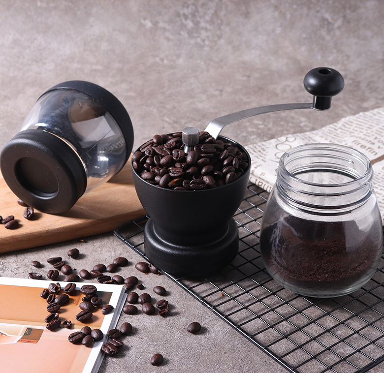 Hand Ground Precision Manual Coffee Bean Grinder Stainless Steel with Ceramic Burrs Coffee Grinder Manual,Household Outdoor Portable Espresso Grinder