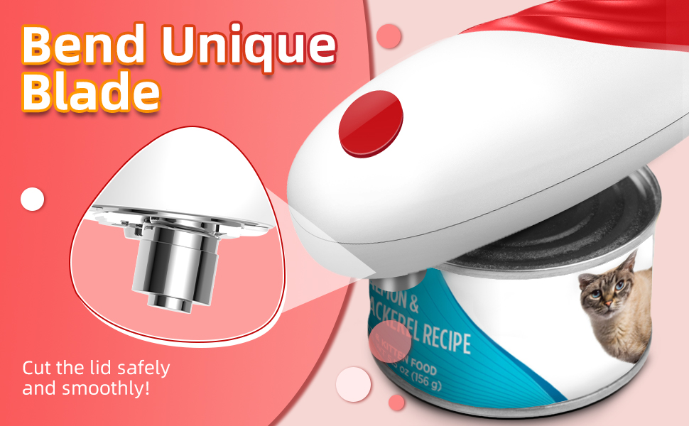 ZapMaster Electric Can Opener: One-Touch Operation, Smooth Edge, Battery- Powered, Ideal for Seniors and Busy Cooks - Vysta Home